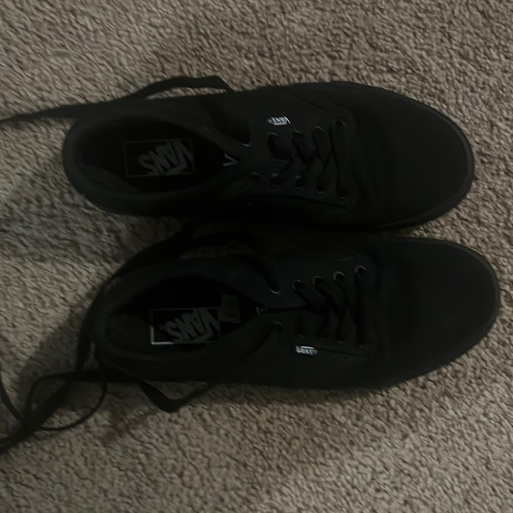 Black, Men’s Vans Authentic Skate Shoes,  Sz 8.5